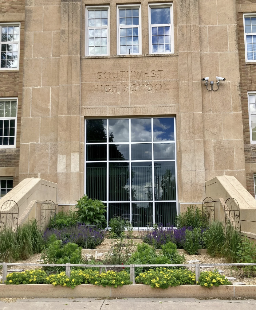 Purple pollinator garden